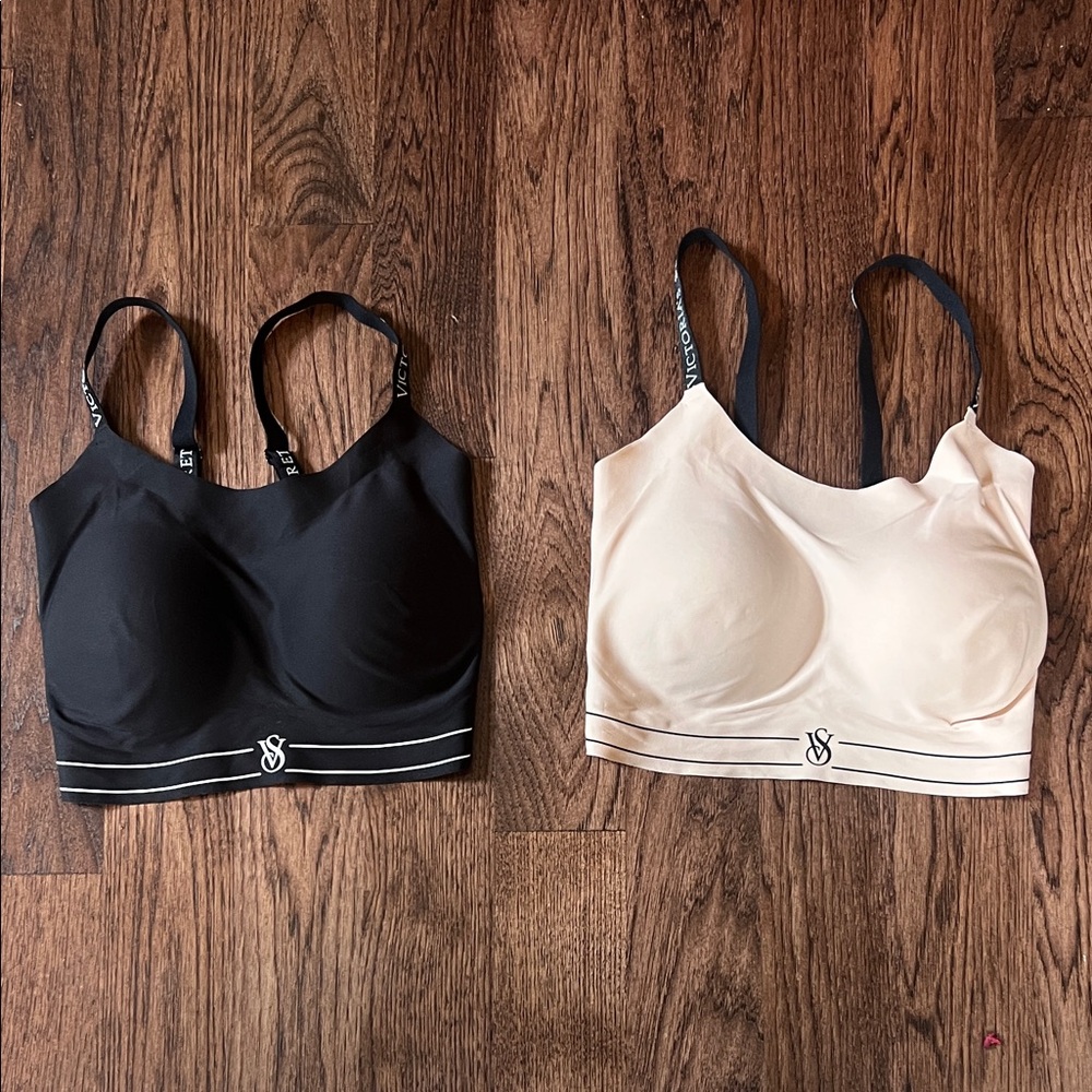 Victoria's Secret Black and Nude Bralette Set M-DD/E80